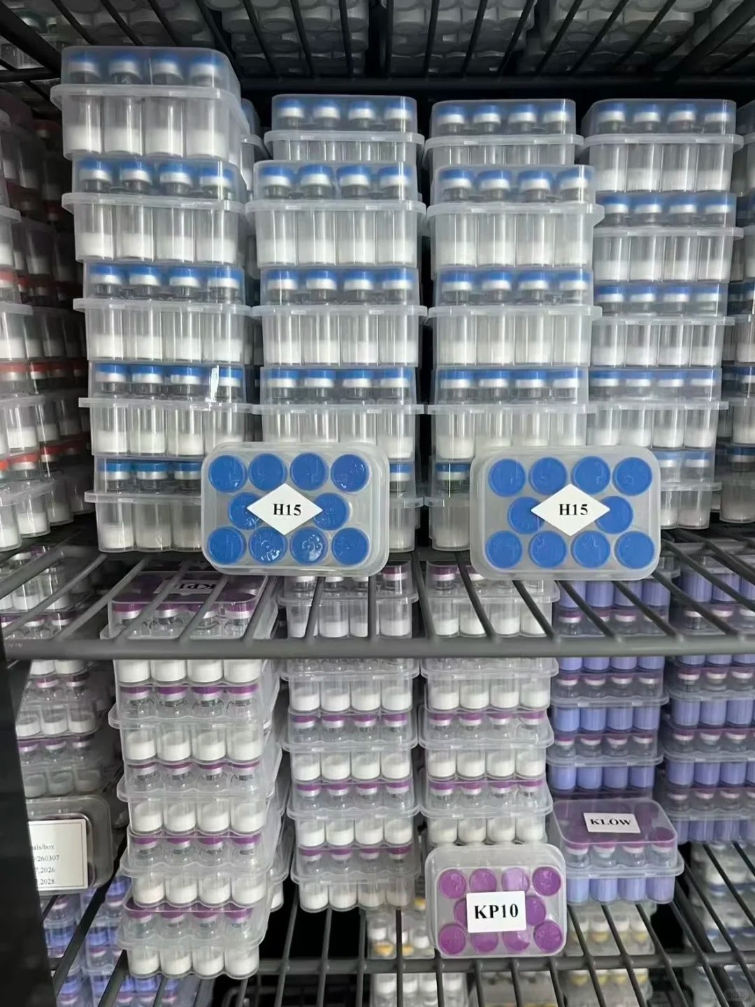 Organized inventory shelves
