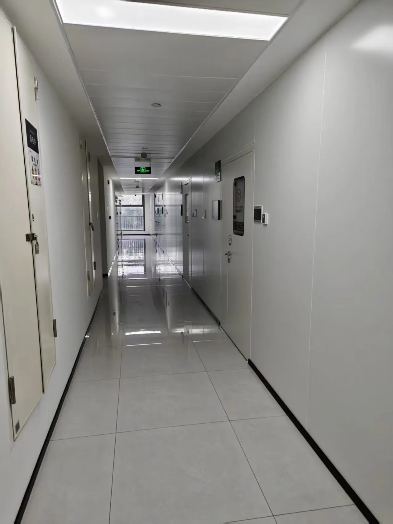 Second facility corridor photo supplied by the team